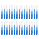 30 PCS Mini Cleaning Brushes for Braces Teeth Lashes and Brows Blue