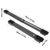 2Pcs Heavy Duty Appliance Rollers Extendable Mobile Rolling Base for Easy Moving Black