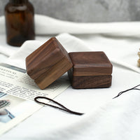 Wooden Ring Box Retro Jewelry Display Holder