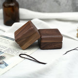Wooden Ring Box Retro Jewelry Display Holder