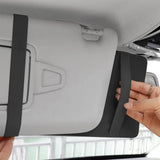 Car Sun Visor Organizer with License & Sunglasses Holder Black