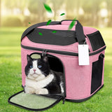 Pet Carrier Cat Travel Bag Portable Soft Sided Comfort Case Pink
