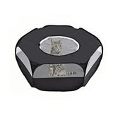 Portable Pop-Up Small Animal Playpen Foldable Pet Tent for Chick Hamster Rabbit Black