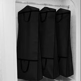 Extra Large Wedding Dress Bridal Gown Garment Breathable Cover Storage Bag Black