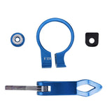 2PCS Bicycle Seat Clamp Alloy Quick Release Road Post MTB Bike Saddle Blue
