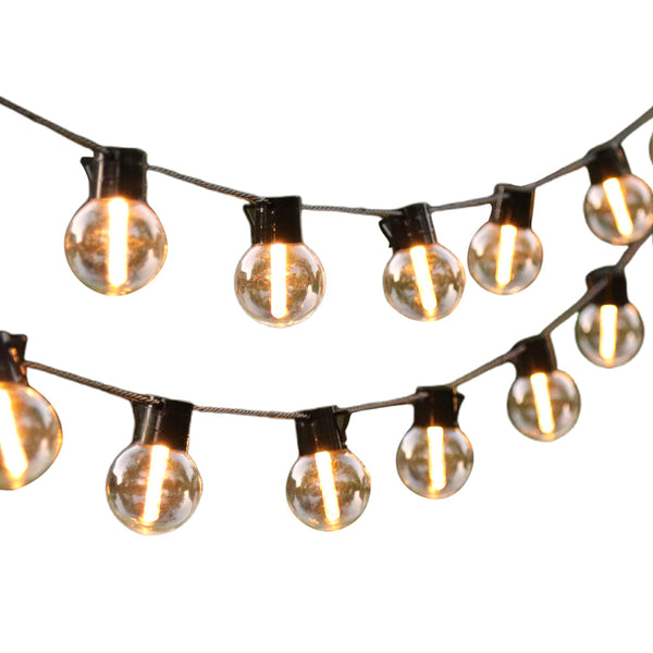 2 PCS Solar LED String Lights with 20 Bulbs Weather Resistance  for Outdoor Decorative