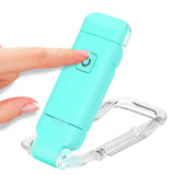 USB Rechargeable Clip On LED Book Light for Bed Night Reading Tiffany Blue