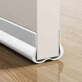Slide-On Under Door Draft Stopper Door Bottom Seal Strip Cuttable Door Draught Excluder