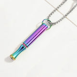 Mint Breathing Necklace with Fidget Ring for Mindful Breathing Colorful