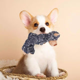 Squeaky Bear Toy for Dogs Indestructible Robust Chew Toys Stuffed Plush Dog Toy Blue