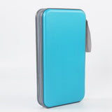CD Zipper Storage Case for 80 Discs Protective Pages Box with Carrying Handle Blue
