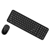 2.4GHz  Wireless Keyboard and Mouse Combo Cute Black