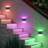 LED Wall Light waterproof Outdoor 0 to 120 Degree Adjustable Lamp Exterior lights Yard RGB Color Light