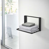 Shelves for Washing Machine and Dryer Mounted Storage Rack for Small Homes Bathroom Black