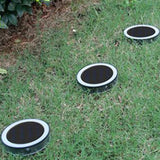 4Pcs Solar Ground Lights Outdoor Bright In-Ground Landscape Lighting Pathway Lawn Patio Yard Deck Decor Warm Light