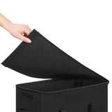 65L Slim Laundry Basket Narrow Laundry Hamper with Handles for Laundry Room Black