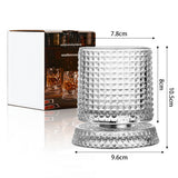 270ml Rotating Whiskey Glass Transparent Spinning Whiskey Tumbler for Home Bar Party Style 3