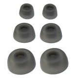 18PCS Replacement Ear Tips Compatible with Jabra Elite 75t 65t Active Sport Evolve Silicone Earbuds Tips Gray