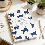 2027 to 2030 A5 Spiral Four Year Planner Notebook Monthly Goals Style 2