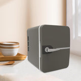 6L Mini Fridge for Drinks 12V Small Refrigerator for Home Office Dorm Car Grey
