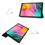 PU Leather Trifold Stand Case Compatible With Fire HD 10 2021 2023 Black