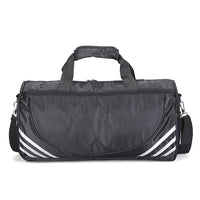 Gym Duffle Bag Travel Duffel Bag Outdoor Shoulder Sports Bag Black and White
