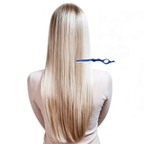 Hair thinning Razor Hairdressing Thinning Shaper Comb Styling Razor / 10 Blades Blue