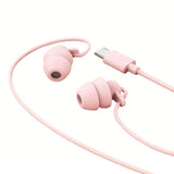 In-Ear Sleep Earphone Anti Noise Ultra Soft Headphone Earbuds Headsets Phones Pink