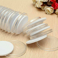 100 Pieces 30mm Coin Capsules Coin Holders Round Coin Protectors with Storage Organizer Box for Coin Collection Supplies