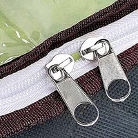 2 Pack Under Bed Zipper Storage Containers 90L Collapsible Closet Organizer Bins with Clear Window Grey