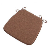 Chair Cushion with Ties Removable Chair Pad for Dining Chair Coffee