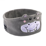 Bluetooth Sleep Eye Mask Travel Wireless Sleeping Music Headband Earphone Grey Hippopotamus