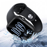 2 PCS Case and Screen Protector Set for Apple Watch Series 12 Black
