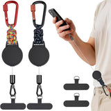 2Pcs Phone Lanyard with Retractable Cord 360 Degrees Swivel Locking Hook for Phone Keys Wallet