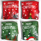 4 Pcs Christmas Stockings Candy Bags Fireplace Hanging Holiday Xmas Decor