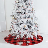 Plaid Christmas Tree Skirt Xmas Tree Skirt Xmas Party Decor Style 3