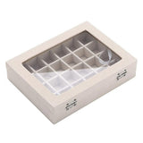Velvet Jewelry Organizer Case for Rings Earrings Beige