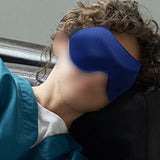 Adjustable Soft Sleep Masks for Side Sleepers for Women Men Travel Night Blindfold Blue