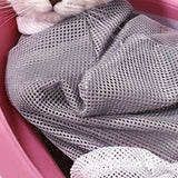 Mesh Cat Grooming Bag Breathable Bathing Restraint for Nail Trimming Light Gray