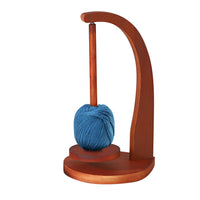 Wooden Yarn Holder for Knitting with Magnetic Spinner Style 3