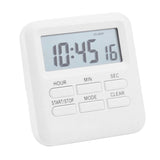 3-in-1 Electric Digital Timer Multi-Functional Loud Alarm Clock for Kitchen Gym Classroom White