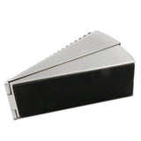 Adjustable Spring Door Stopper Tall Door Stop Wedge for Bottom of Doors Silver