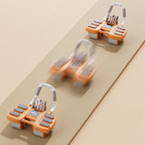 4-Wheel Automatic Rebound Ab Roller with Elbow Support Ab Exercise Machine Orange