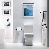 4 Pcs Stainless Steel Bathroom Hardware for Bathroom Wall Mounted Black