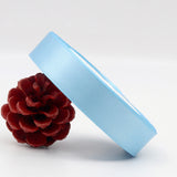 Double Sided Satin Ribbon 22m Polyester for Christmas Gift Wrap Light Blue
