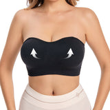 Bras for Women Non-Slip Seamless Padded with Removable Shoulder Straps Black