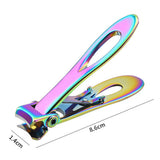 Large Opening Nail Clippers Cutter Trimmer Manicure Scissors For Thick Nails Multi Color Titanium