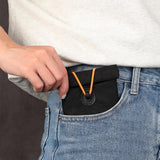 Faraday Phone Pouch RFID Protection Key Pouch Wallet Case For Privacy Black