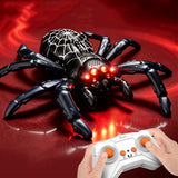 360 Rotating RC Wall Climbing Spider Toy Remote Control Black