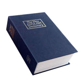Book Secure with Combination Lock for Cash Jewelry Blue